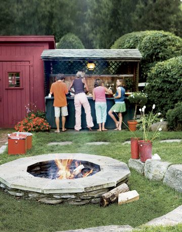 Simple Backyard Fire Pit