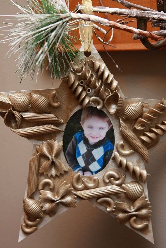 Pasta Decorated Picture Frame