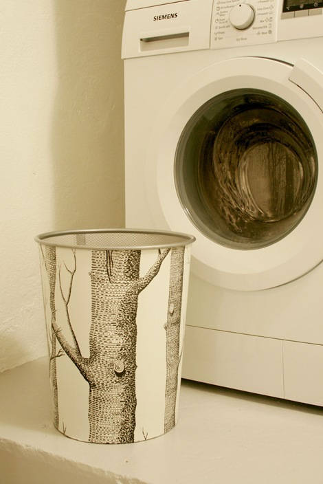 Wallpaper Waste Paper Basket