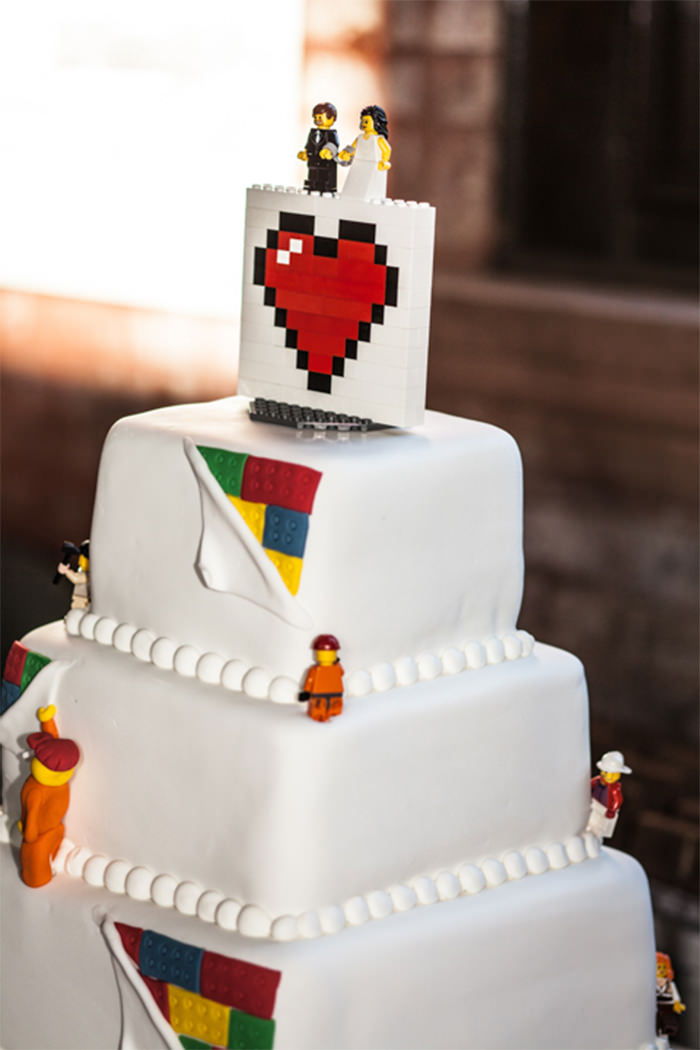 LEGO Themed Wedding Cake