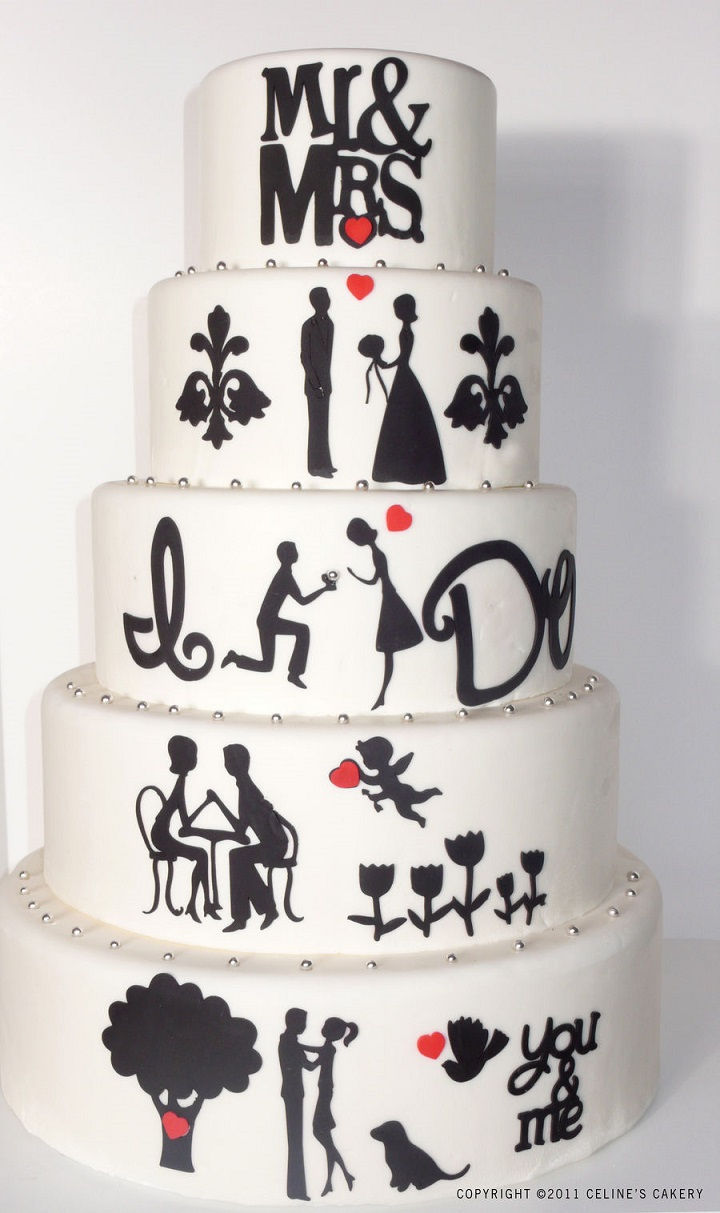 The Love Story Wedding Cake