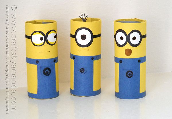 Cardboard Tube Minions