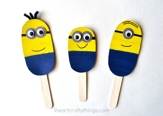 Minion Stick Puppets
