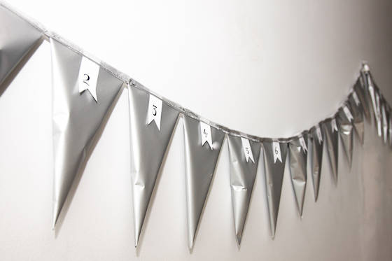Metallic Garland Advent Calendar