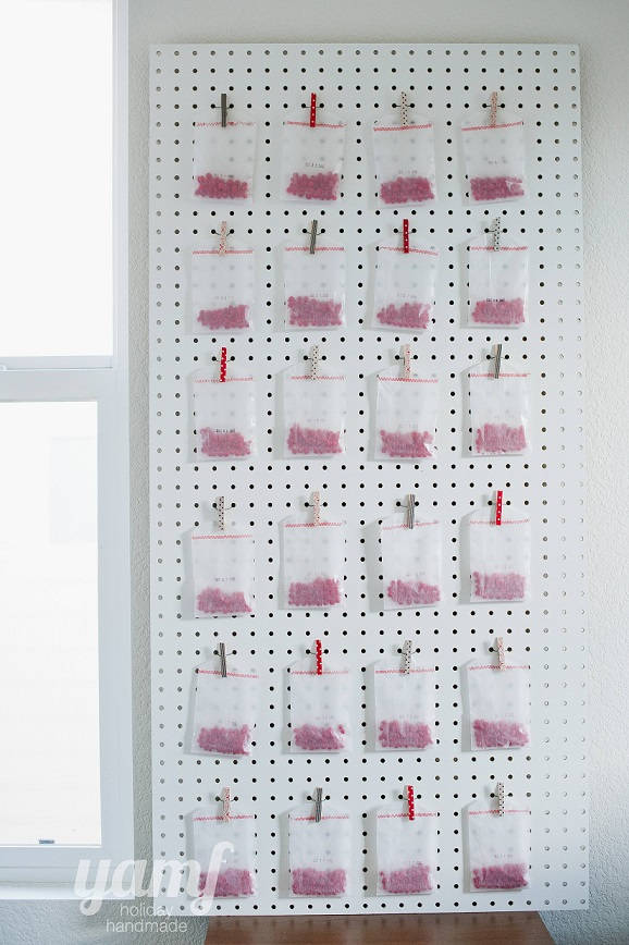 Pegboard Advent Calendar