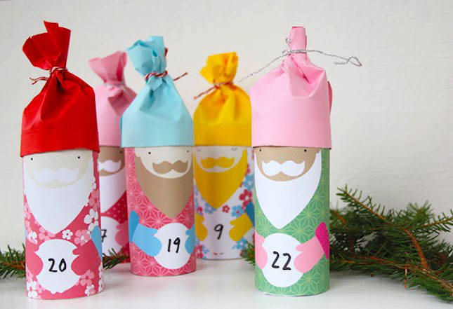 Toilet Paper Roll Advent Calendar