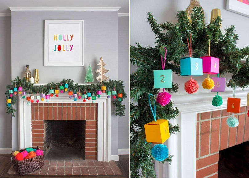 Paper Ornament Advent Calendar