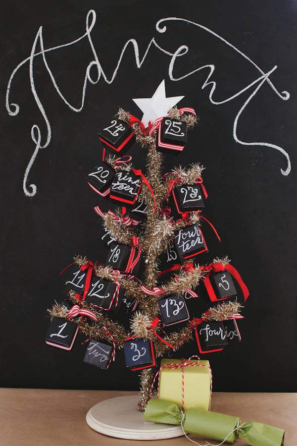 Chalkboard Advent Calendar
