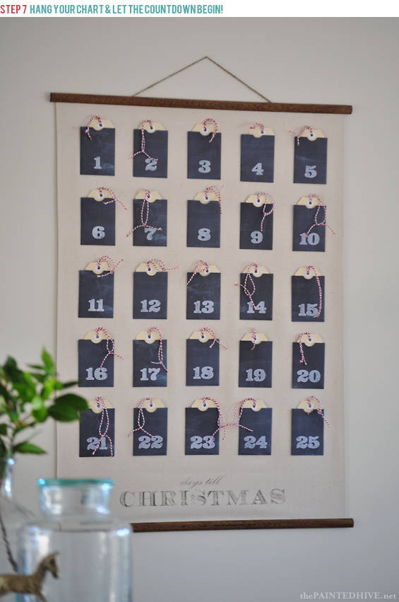 Christmas Advent Calendar Wall Chart