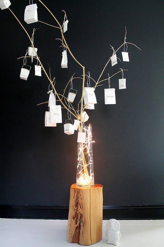 Take-out boxes, bags and twigs