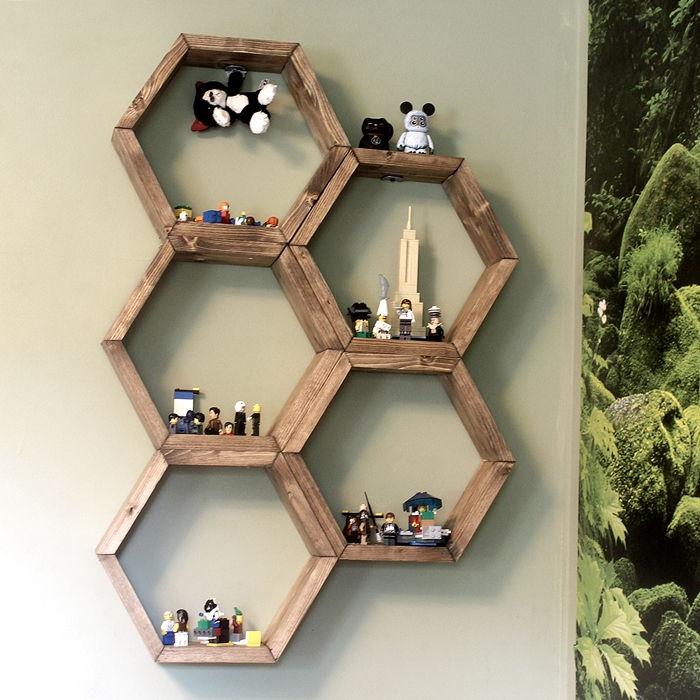 Honeycomb Hexagon Shelves