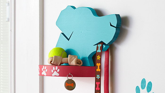 Dog Supplies Shelf and Wall Peg