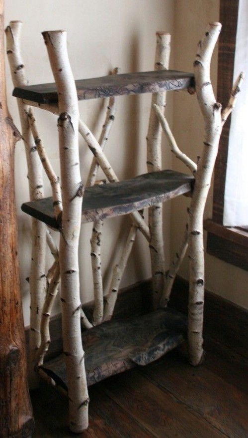 Tree Branch Shelves
