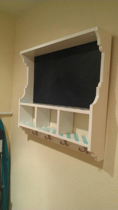 Chalkboard Cubby Shelf