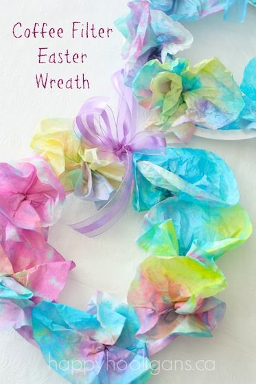 Coffee Filter Wreath