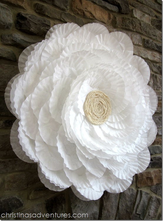 Giant Coffee Filter Flower