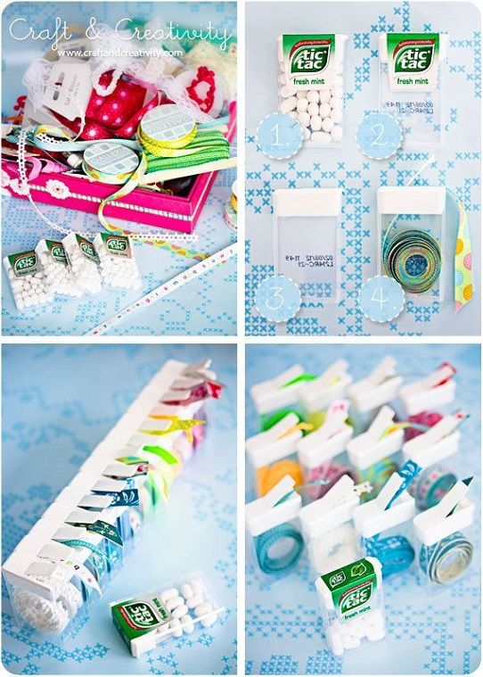 Organize Ribbons with Tic Tac Cases