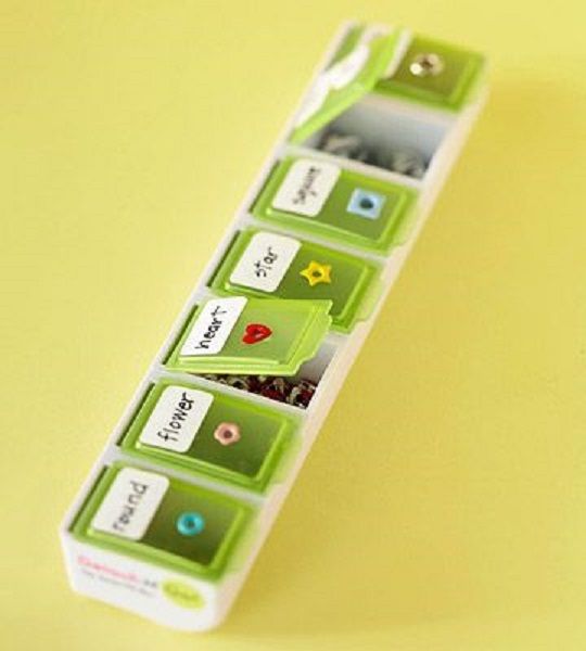 Store Tiny Items in a Pillbox