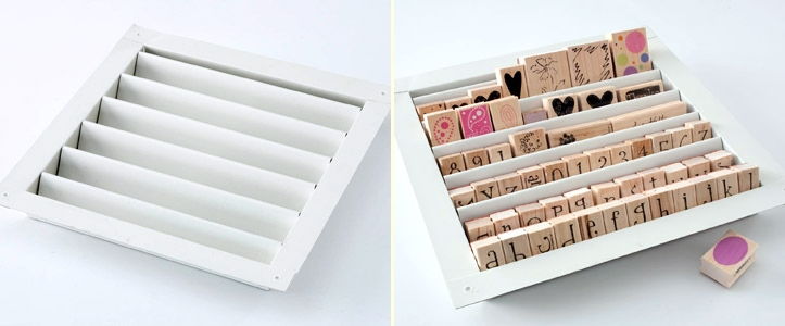 Use Air Vent as Stamp Tray