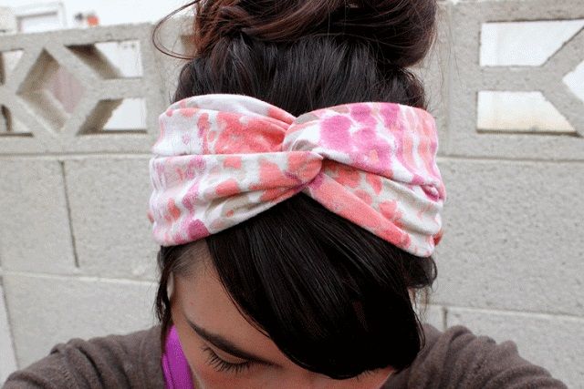 Old T-Shirt Twisted Turban Headband