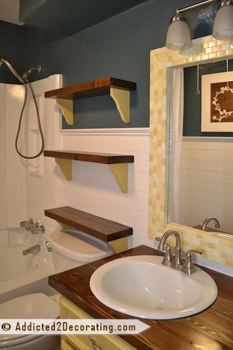 Cheap and Easy Chunky Scrap Wood Shelves