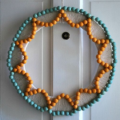 Wooden Bead Wreath