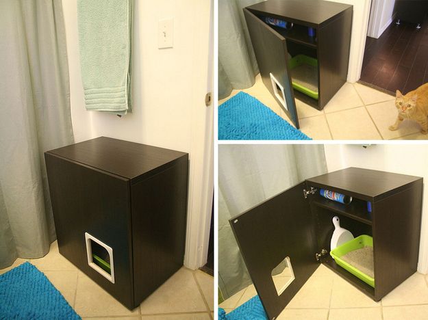 30 Ingenious Diy Solutions To Hide Your Pet S Litter Box
