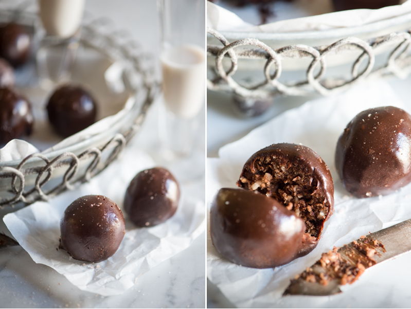 Raw Chocolate Covered Nutella Macaroons