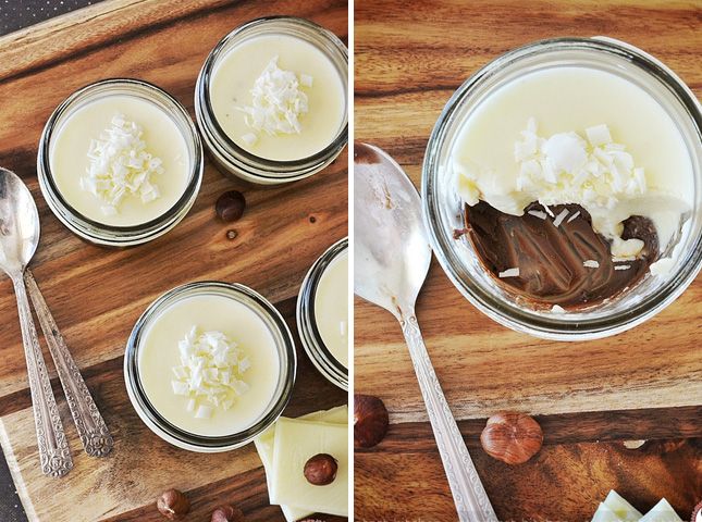 White Chocolate and Hazelnut Panna Cotta