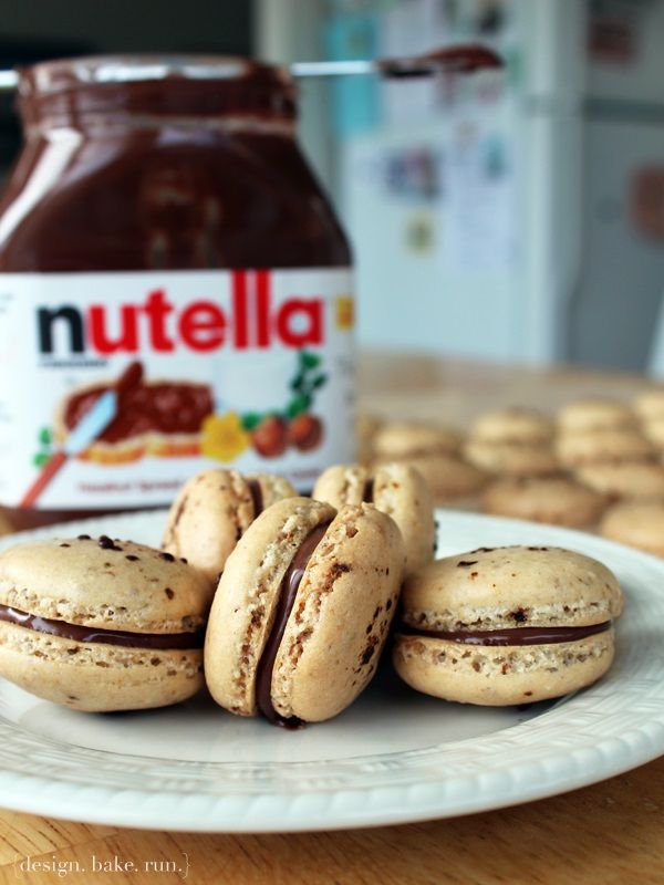 Coffee Nutella Macarons