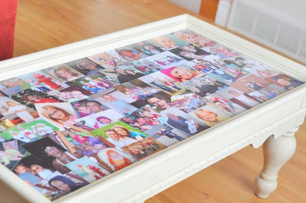 Picture Collage Coffee Table