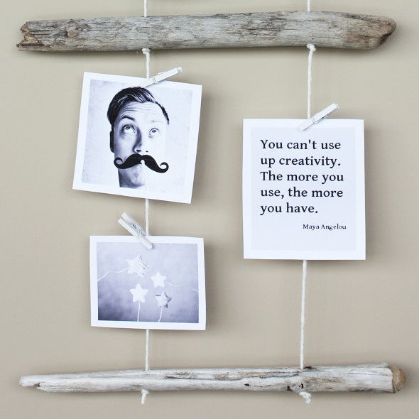 Driftwood Photo Display