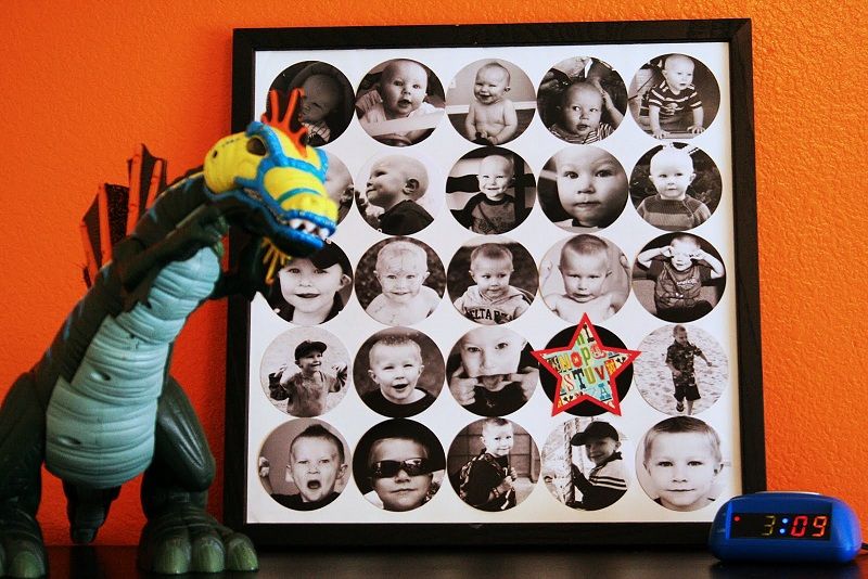 Circle Punch Photo Collage