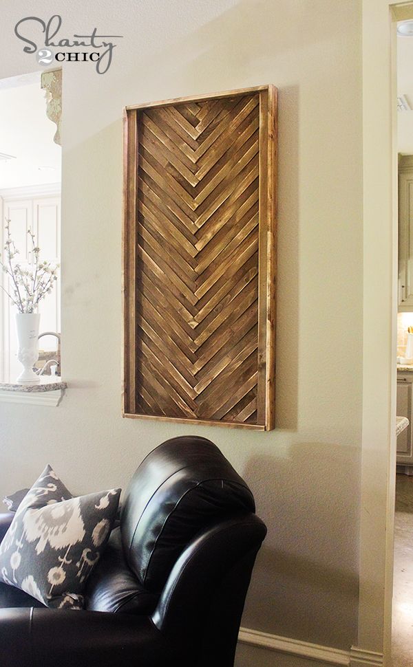 Wall Art from Wood Shims