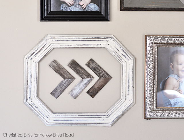 Wooden Shim Arrow Wall Art