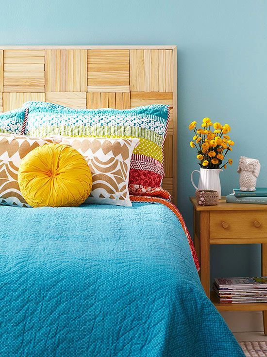 Chic Wood Shim Headboard