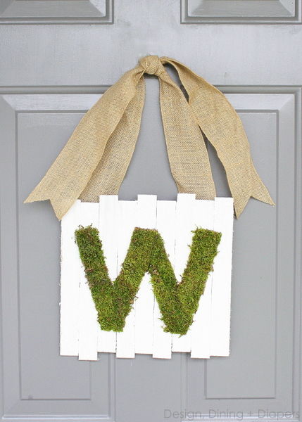 Monogram Moss Shim Sign