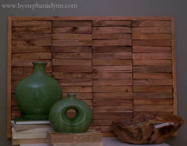 Wall Art Piece with Wooden Shims