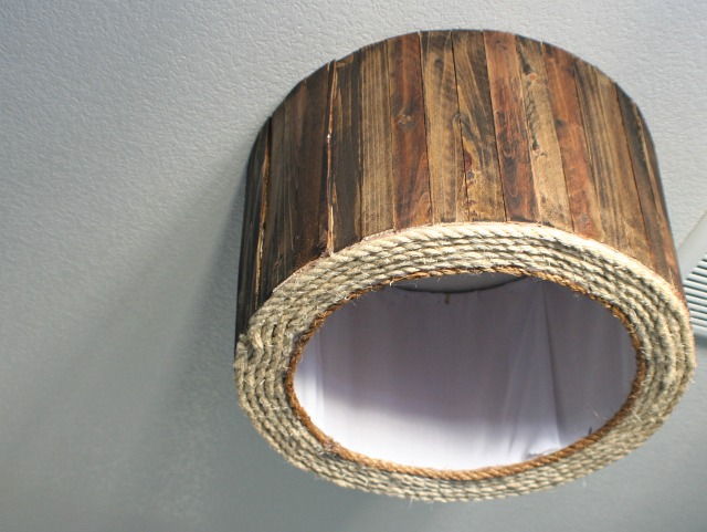 Wood Shim Drum Shade