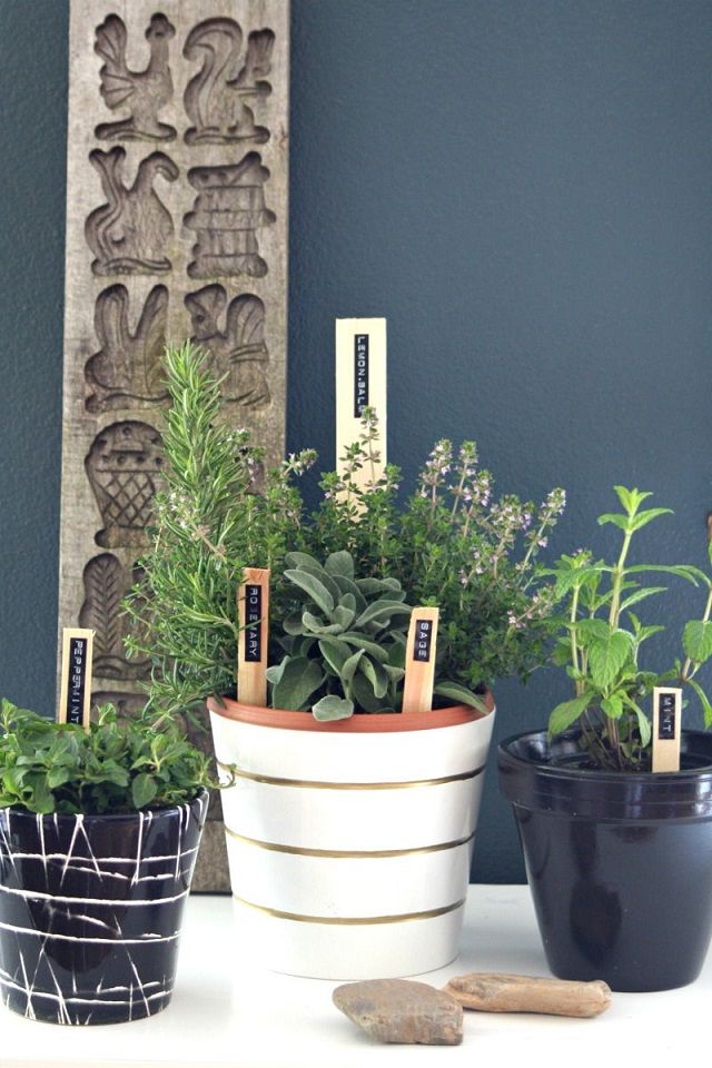 Modern and Minimalist Herb Markers