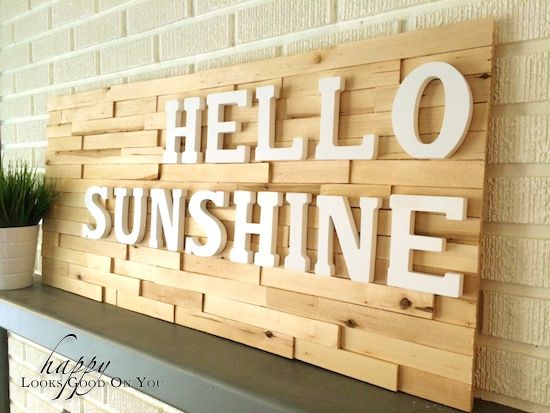 Wooden Shim Sign
