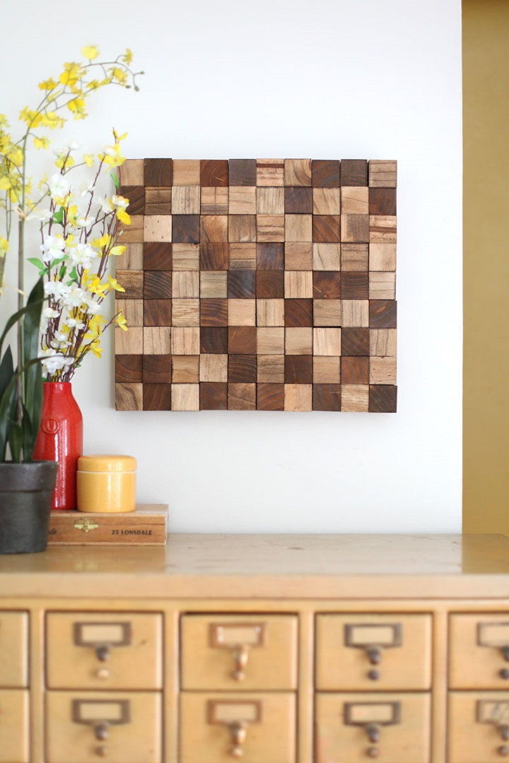 Wooden Mosaic Wall Art