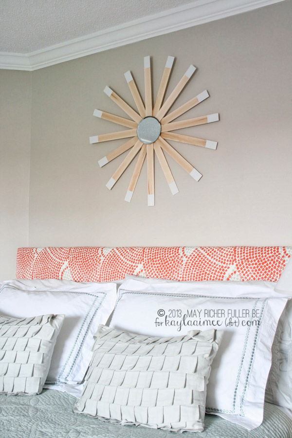 Dipped Wood Shim Starburst Mirror