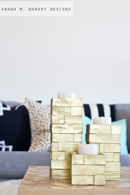 Wood Shim Candlesticks