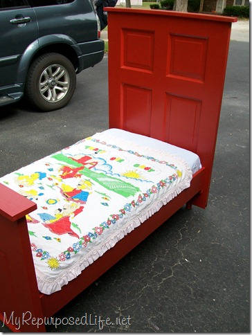 Repurposed Door Toddler Bed