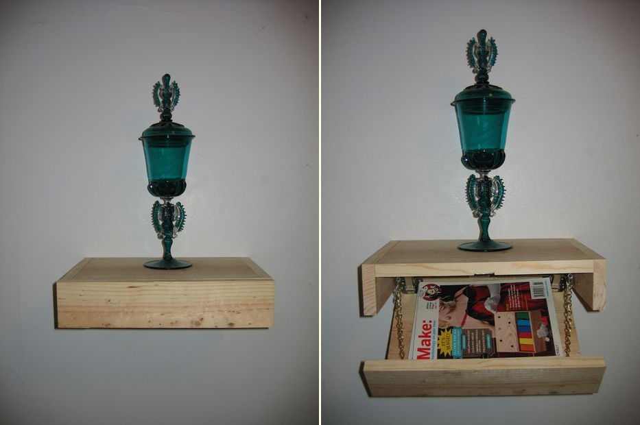 Floating Shelf with Secret Compartment