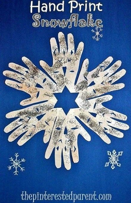 Hand Print Snowflake