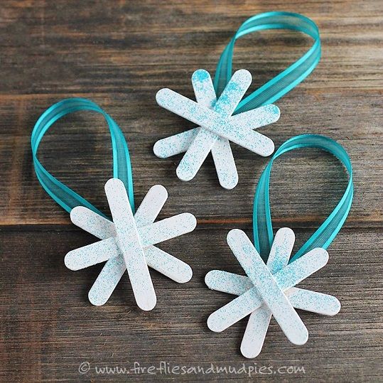 Frozen Inspired Snowflake Ornaments