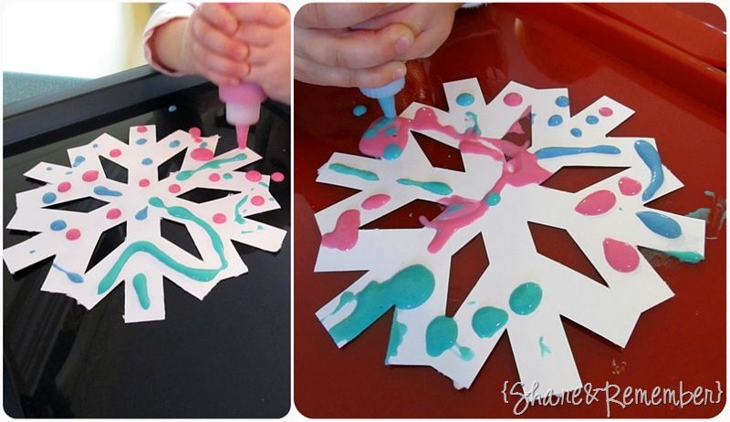 Puffy Paint Snowflake