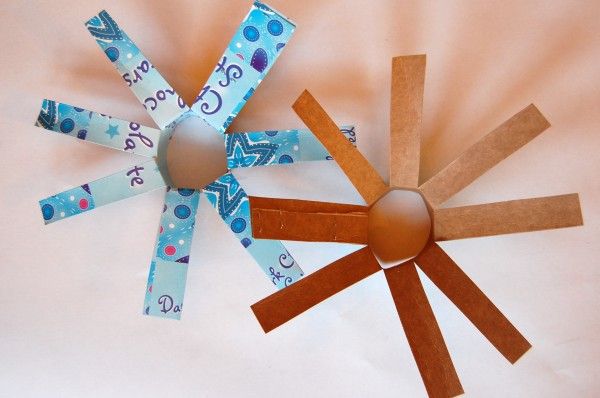 Rolled Paper Snowflakes